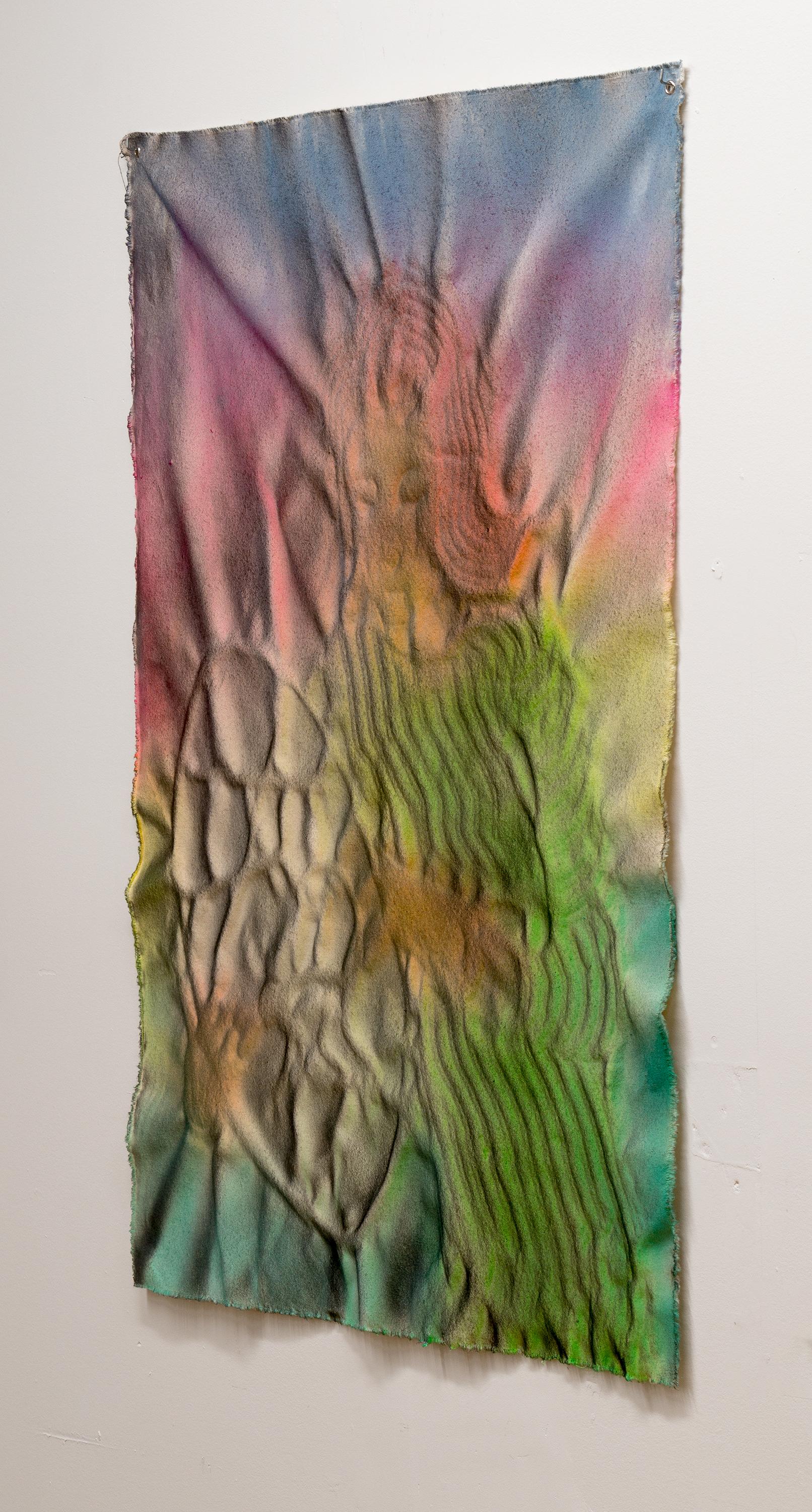 NANCY & THE CIPHER - Tecnica di goffratura e vernice spray raffigurante Nancy Drew - Painting Contemporaneo di Eleanor Aldrich