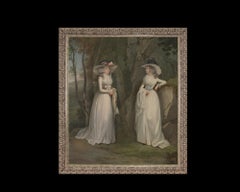 Eleanor and Margaret Ross, after Neoclassical Oil Painting by Alexander Nasmyth