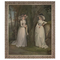 Eleanor and Margaret Ross, after Neoclassical Oil Painting by Alexander Nasmyth