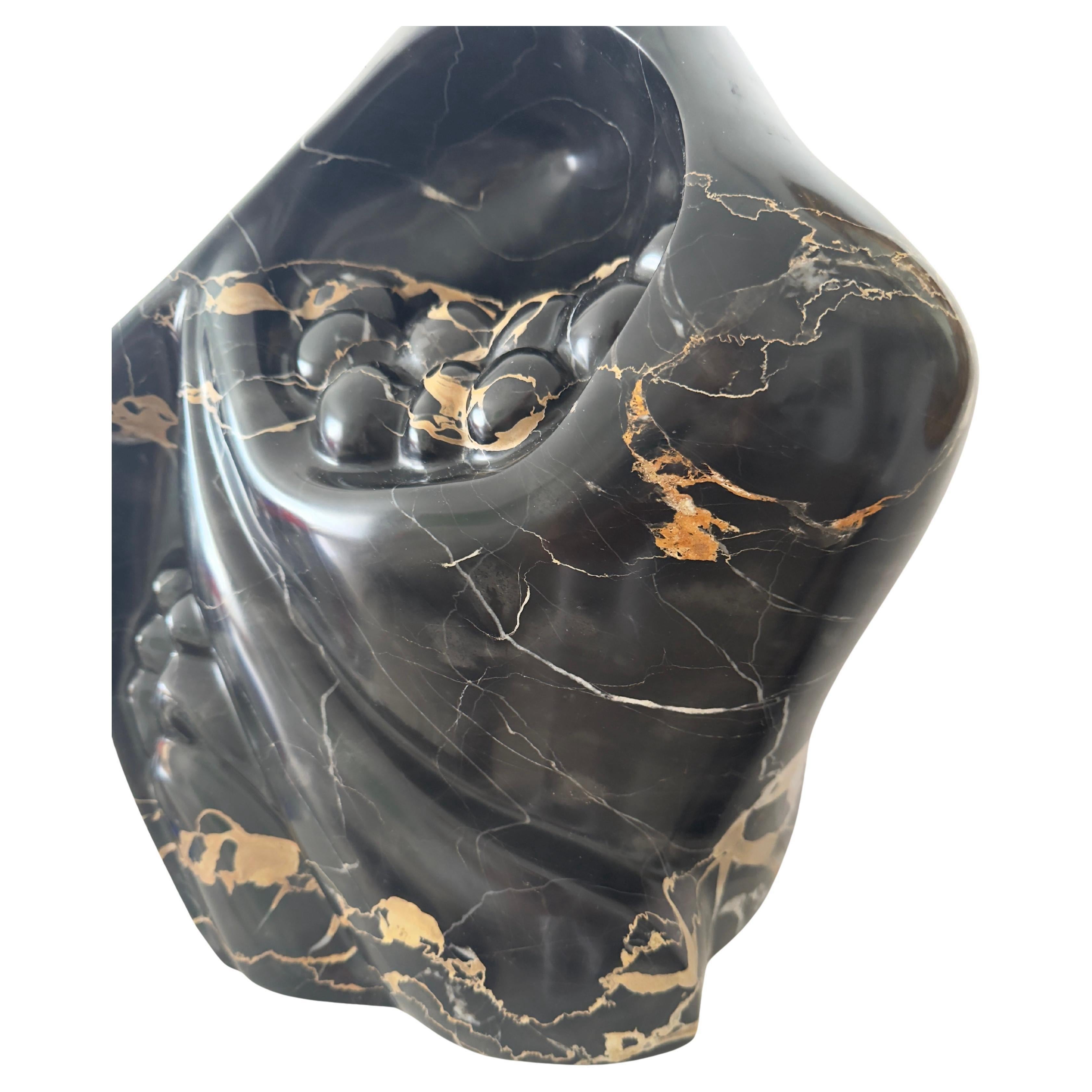 Untitle Black Marble Sculpture
Eleanor Lefkowitz was on American artist born in 1936 - 2022.
She was known for her stone and marble sculptures.
The sculpture is one of a kind, signed by the artist. Untitled semi abstract figurative and magical to