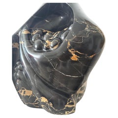 Biomorphic Black Marble Sculpture