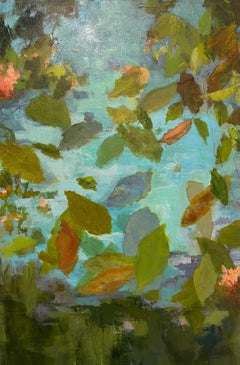 Glades d'Est n°6  Acrylique sur toile  Contemporain  Résumé    36" x 24" Eau