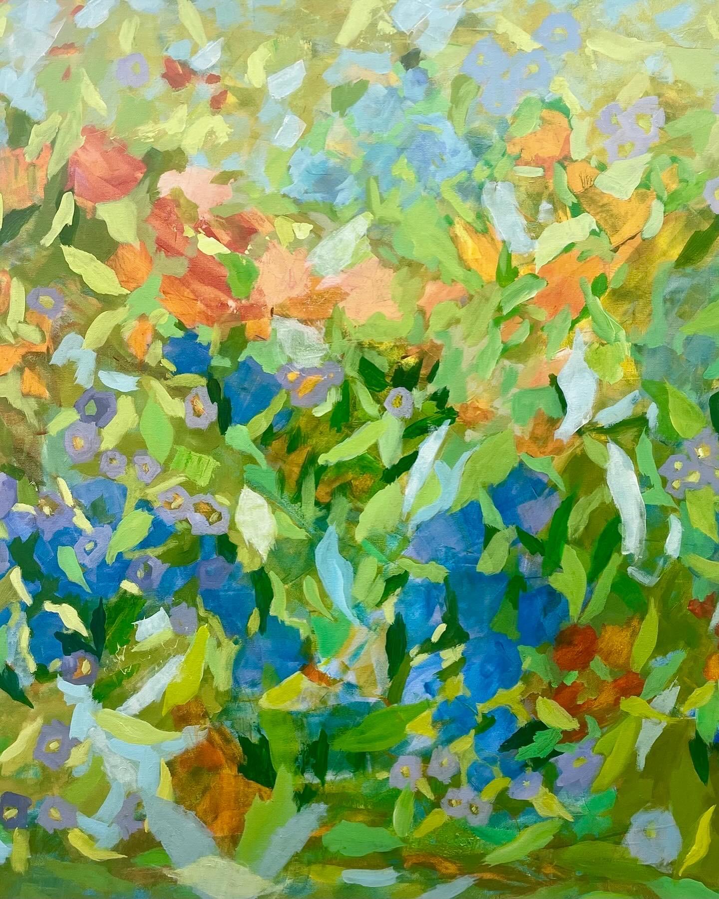 Glades d'Est n°7  Acrylique sur toile  Contemporain  Résumé    36