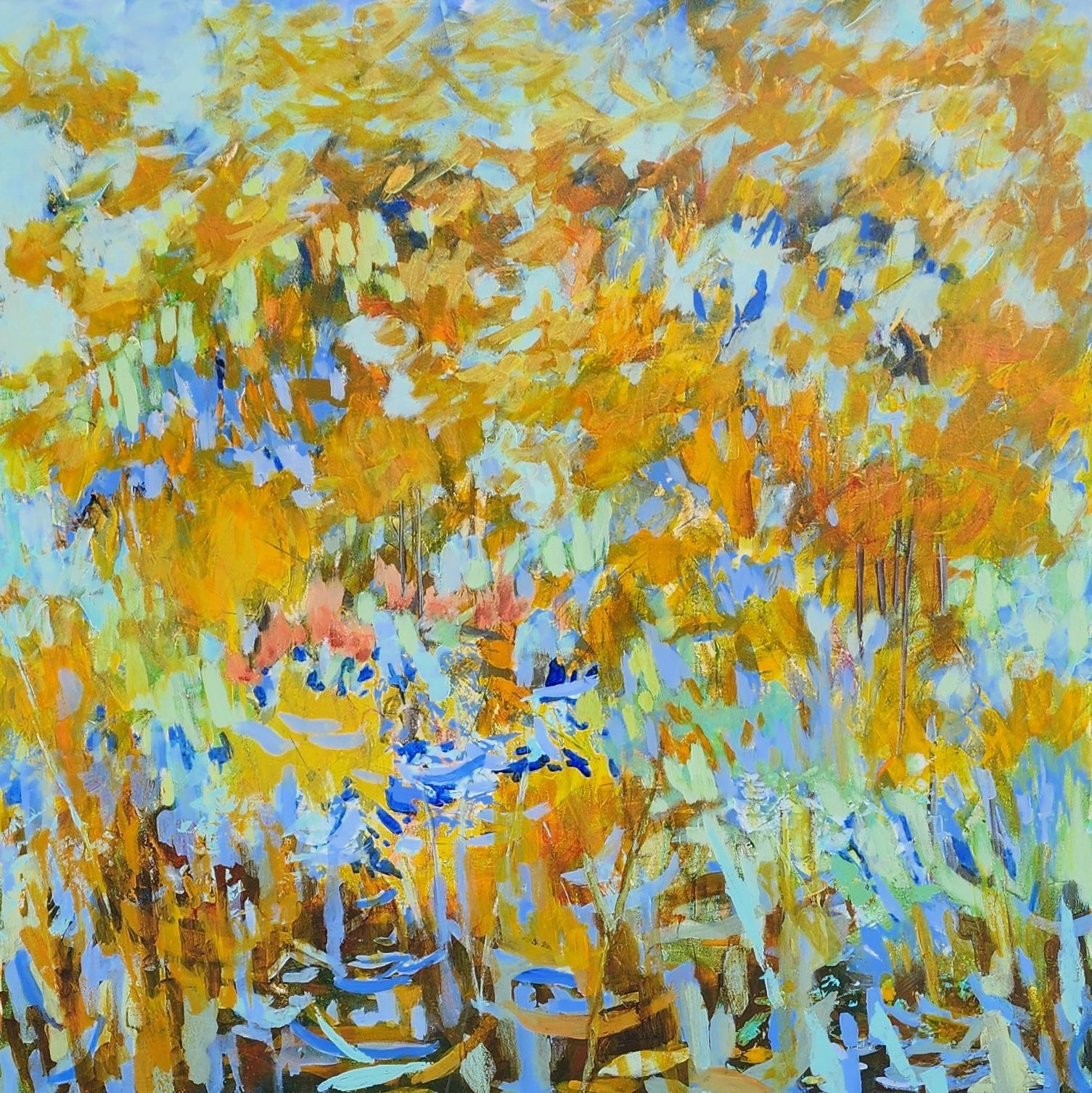 Glades d'Est n°7  Acrylique sur toile  Contemporain  Résumé    36