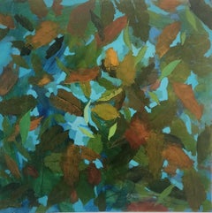 Eastern Glades VIII Acrylic on Canvas  Contemporary Abstract   30" x 30" Water