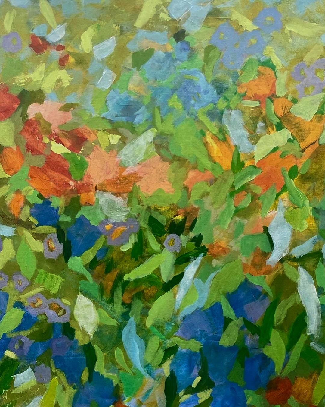 Florabundance   Acrylic on Canvas  Contemporary  Abstract  40