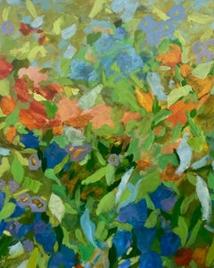 Florabundance   Acrilico su tela  Contemporaneo  Astratto  40" x 40" Acqua