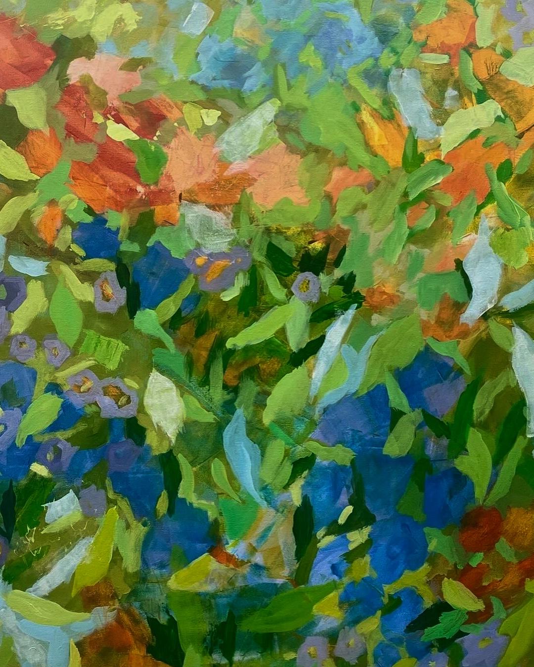 Florabundance   Acrylic on Canvas  Contemporary  Abstract  40
