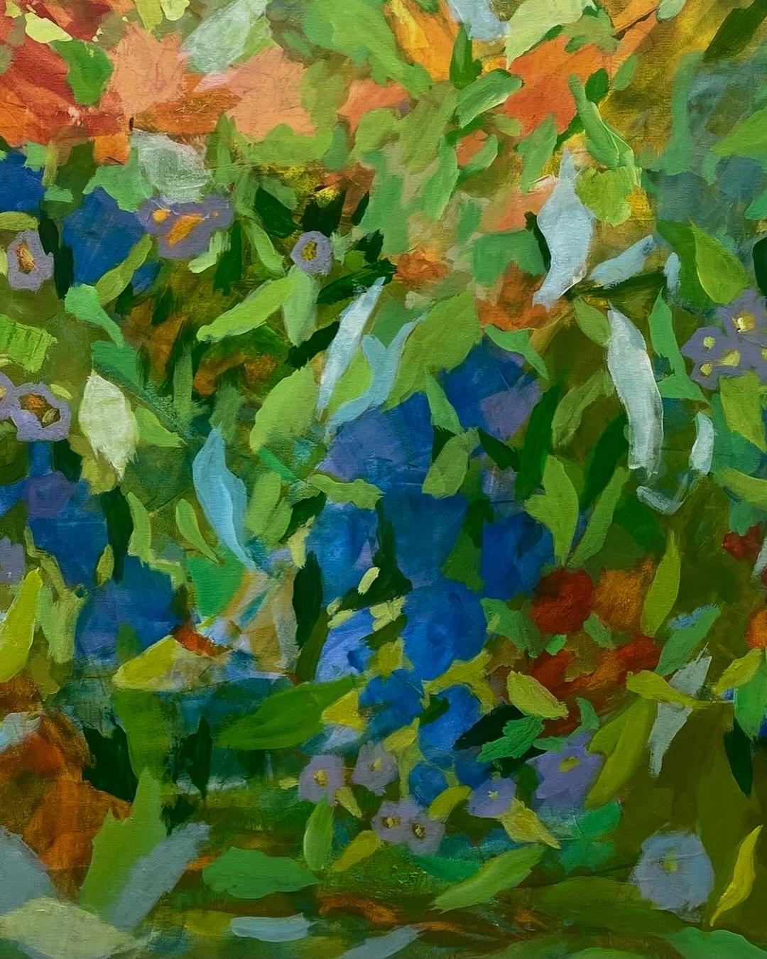  
 Florabundance   Acrylic on Canvas  Contemporary  Abstract  40