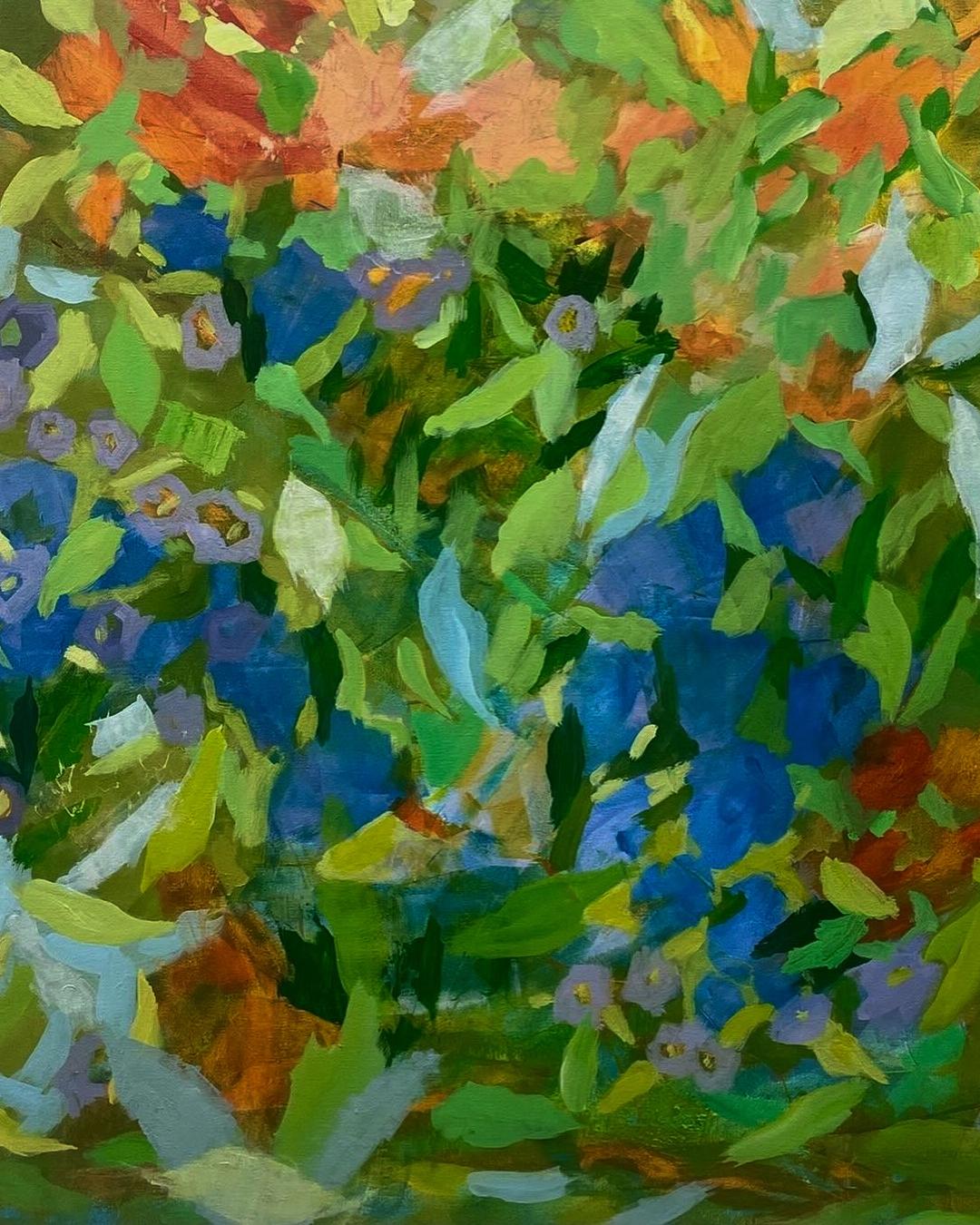 Florabundance   Acrylic on Canvas  Contemporary  Abstract  40