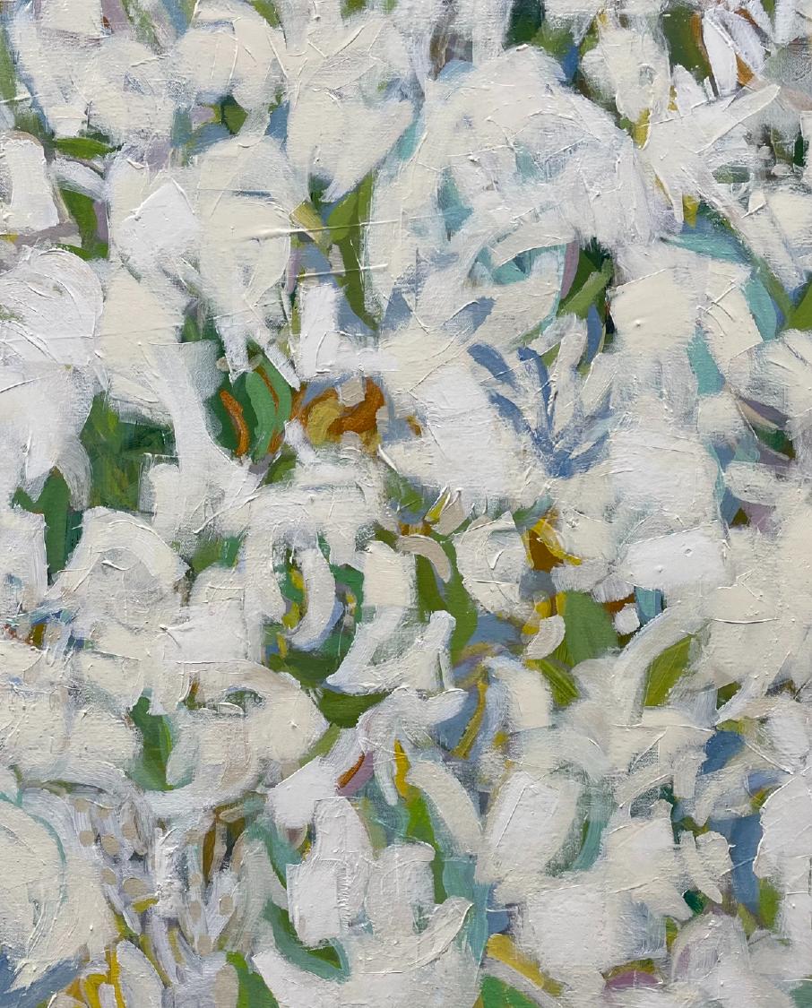 Potere ai fiori   Acrilico su tela   Contemporaneo  Astratto    Nuovo lavoro  2024 - Painting di Eleanor McCarthy