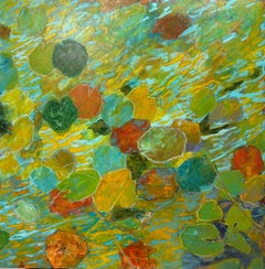 Stille Reflexion Acryl/Leinwand Eastern Glades 36" x 36" Contemporary Abstract