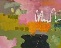 Twilight I I, Acrylic on Canvas, Abstract Landscape, Colors, 16 x 20