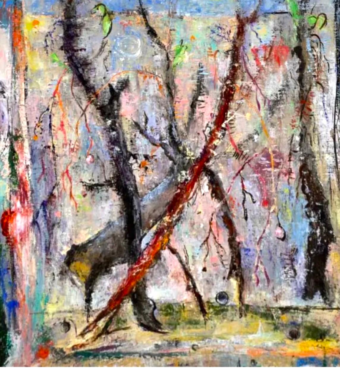 Nell Sinton Abstract Expressionist Landscape San Francisco California Modernist - Painting by Eleanor Nell Sinton