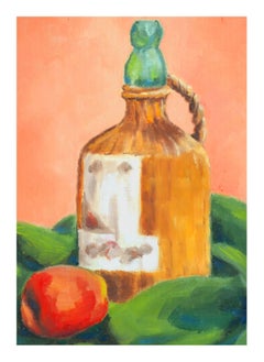 Nature morte pomme et whisky