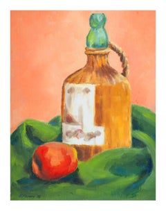 Apple and Whiskey Still Life