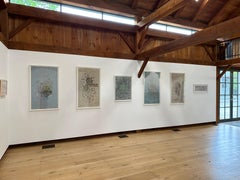 Ash and Brimstone - Silver Brown Yellow Mixed Media Texture Minerals, 2023