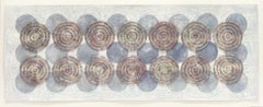 Concentric Circles, Rainbow Tourmaline, White, Gray Texture Circle Pattern