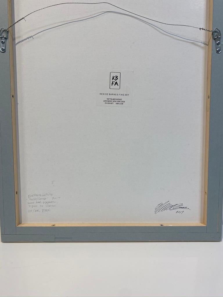 Eleanor White - Honey Comb - Contemporary Eggshell Honeycomb Dot ...