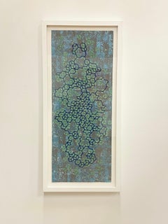 Lapis Lazuli - Blue Green Gray Minerals Crystals Geometric Pattern, 2021