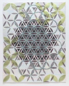 Opale Acquamarina - Minerali geometrici contemporanei di colore blu verde bianco grigio, 2021