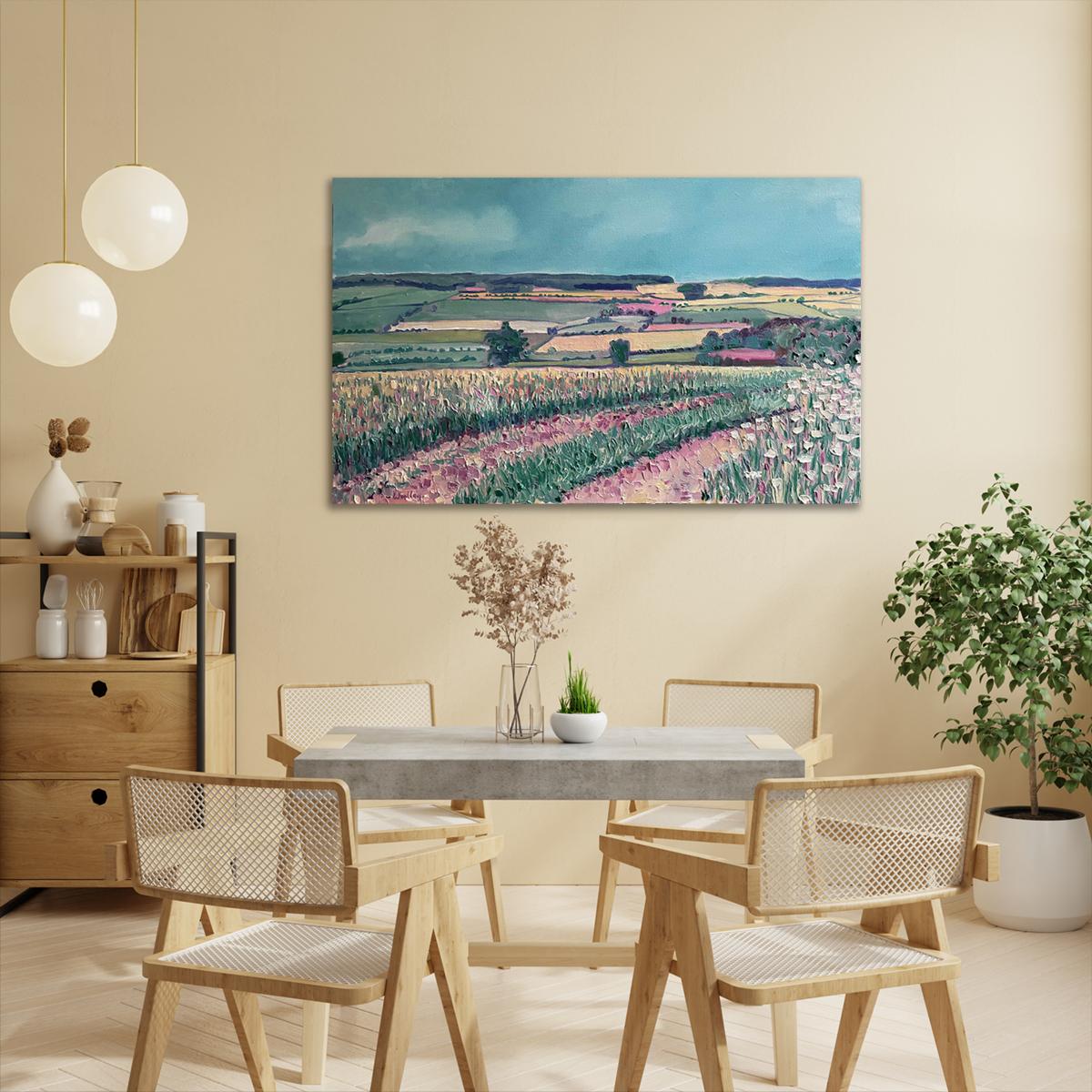 Chadlington, Oxfordshire, peinture à l'huile contemporaine originale, huile sur toile en vente 8