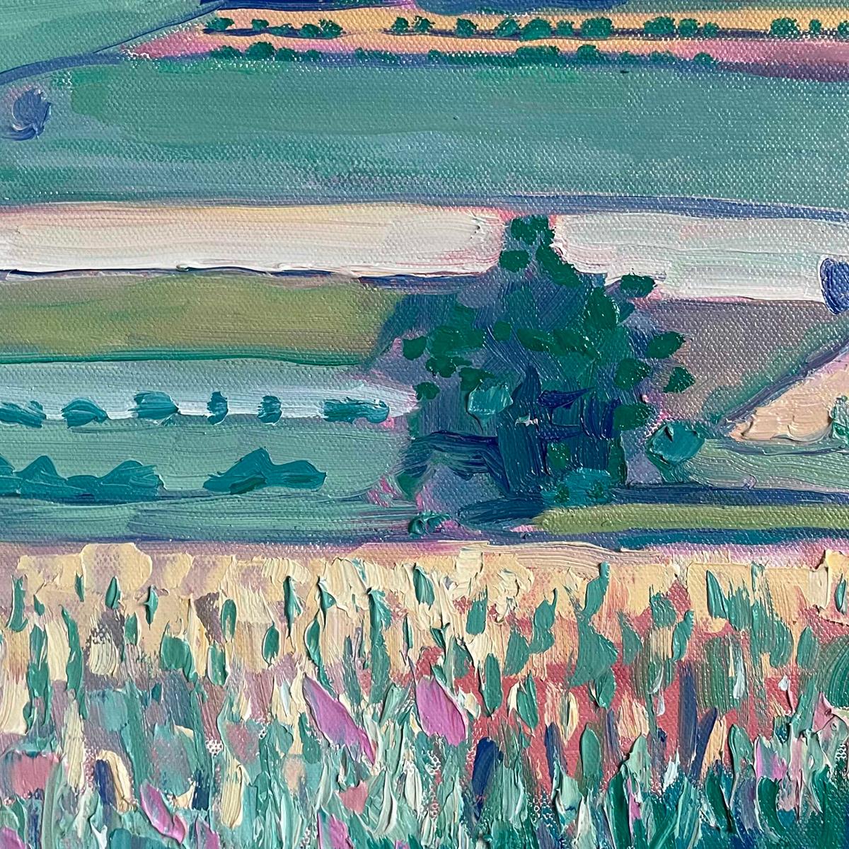 Chadlington, Oxfordshire, Original Contemporary Oil Painting, Oil on canvas For Sale 1