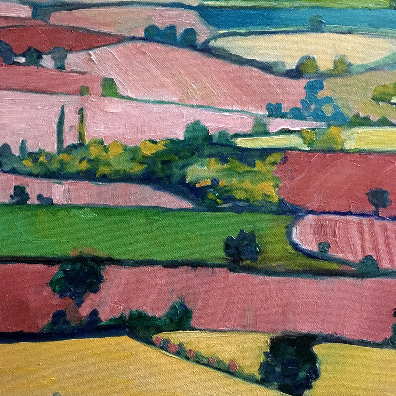 From the Tyndale Monument. Original Contemporary Oil Painting, Gloucestershire For Sale 3