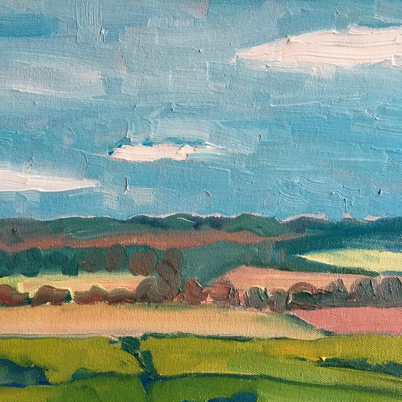 From the Tyndale Monument. Original Contemporary Oil Painting, Gloucestershire For Sale 6