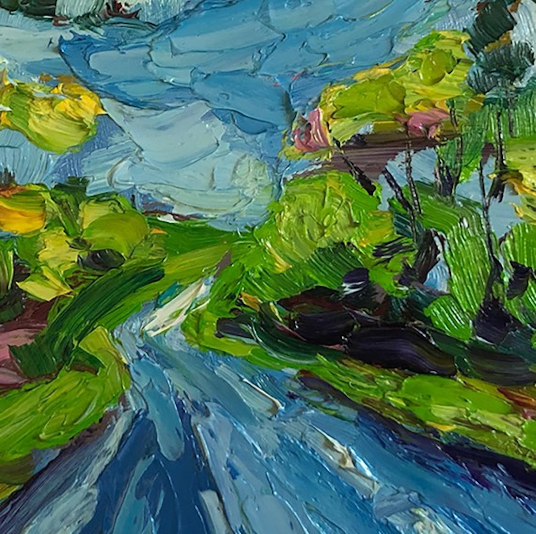 A Deddington Drive, peinture de paysage originale - Painting de Eleanor Woolley