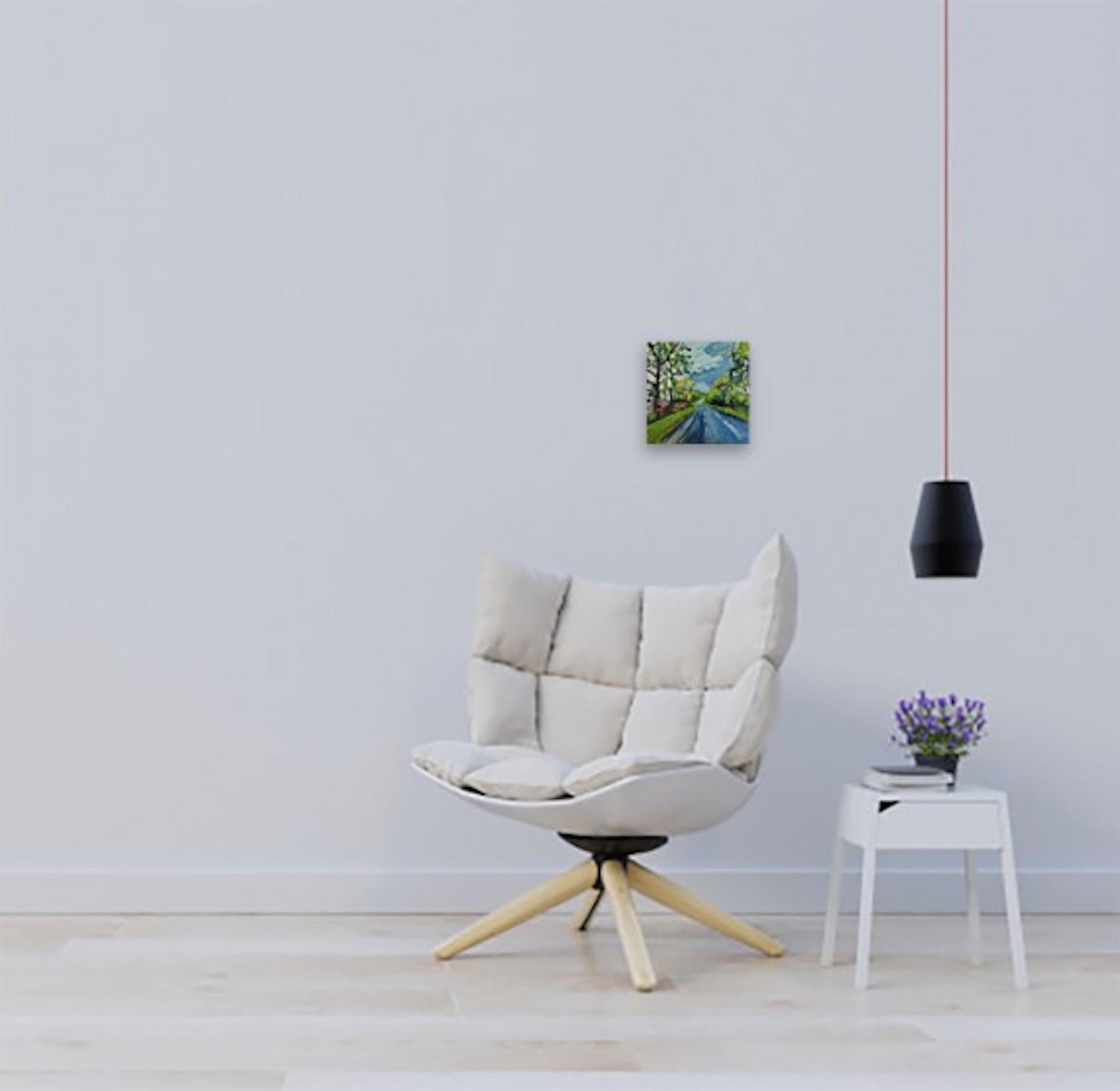 A Deddington Drive, peinture de paysage originale en vente 2