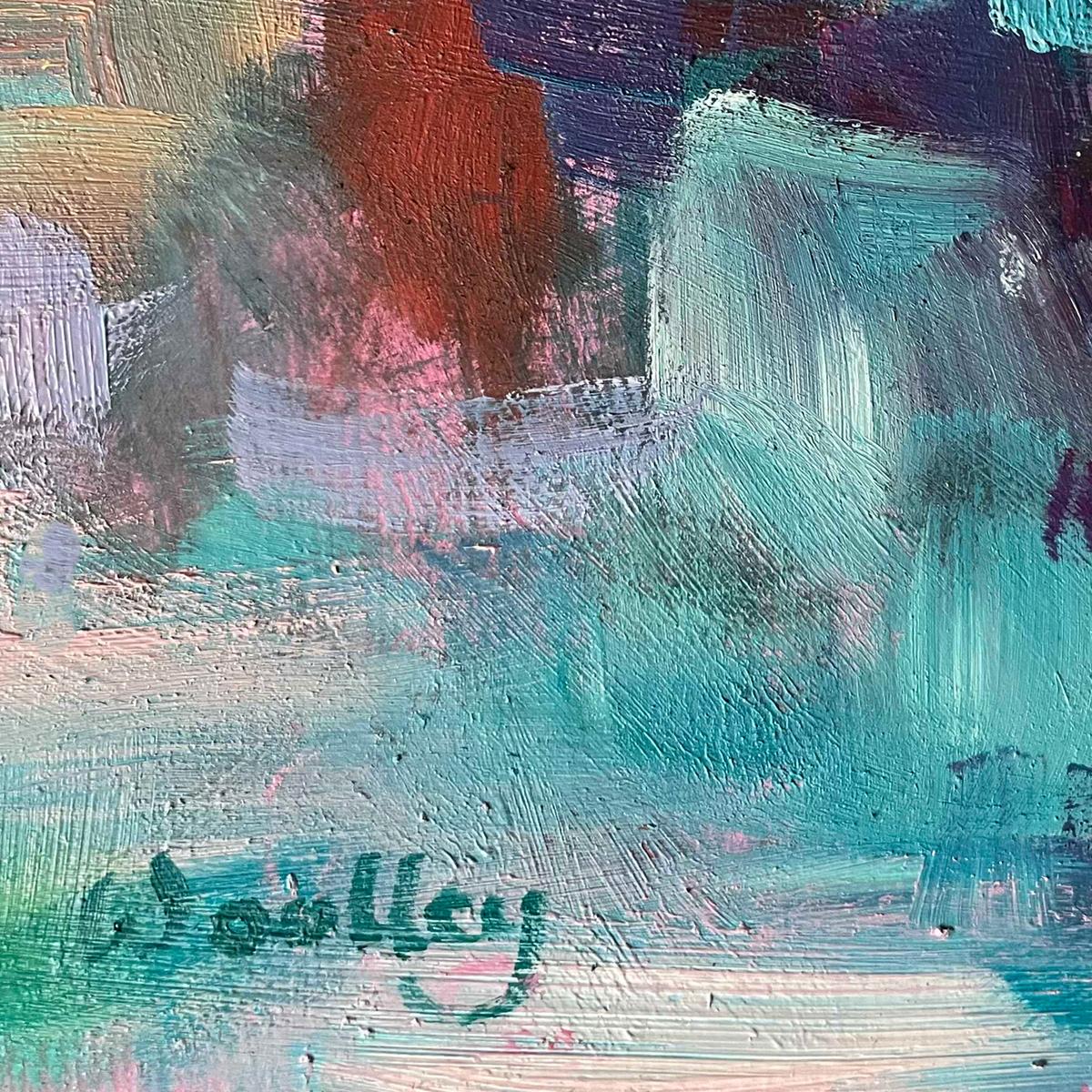 Aguas Azules Windermere, pintura original, paisaje, contemporáneo en venta 4