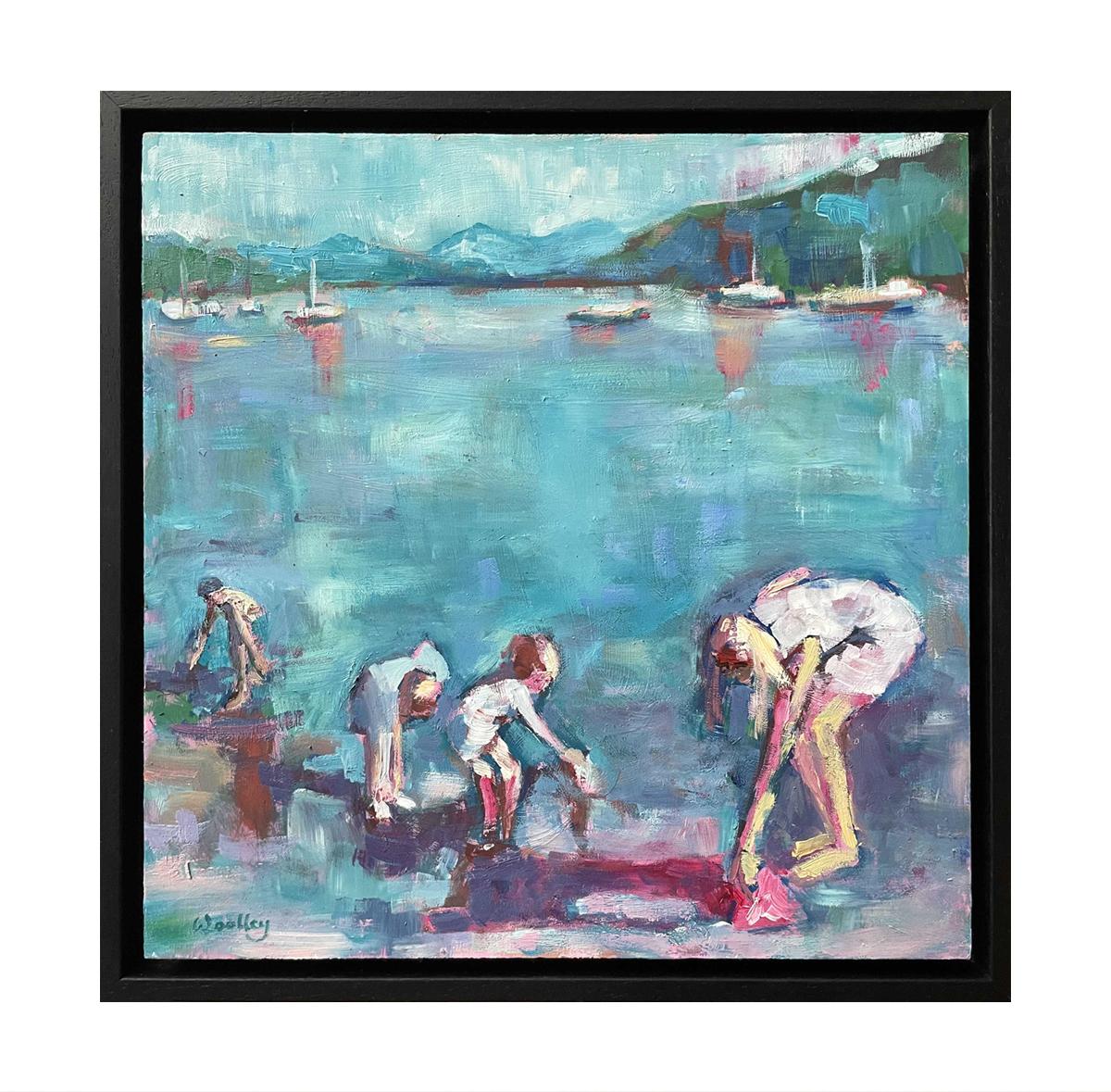 Aguas Azules Windermere, pintura original, paisaje, contemporáneo en venta 5