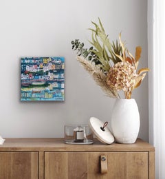 Porto di Brixham, Devon, Quadro originale, Costa, Paesaggio marino, Porto di pesca, Divertimento