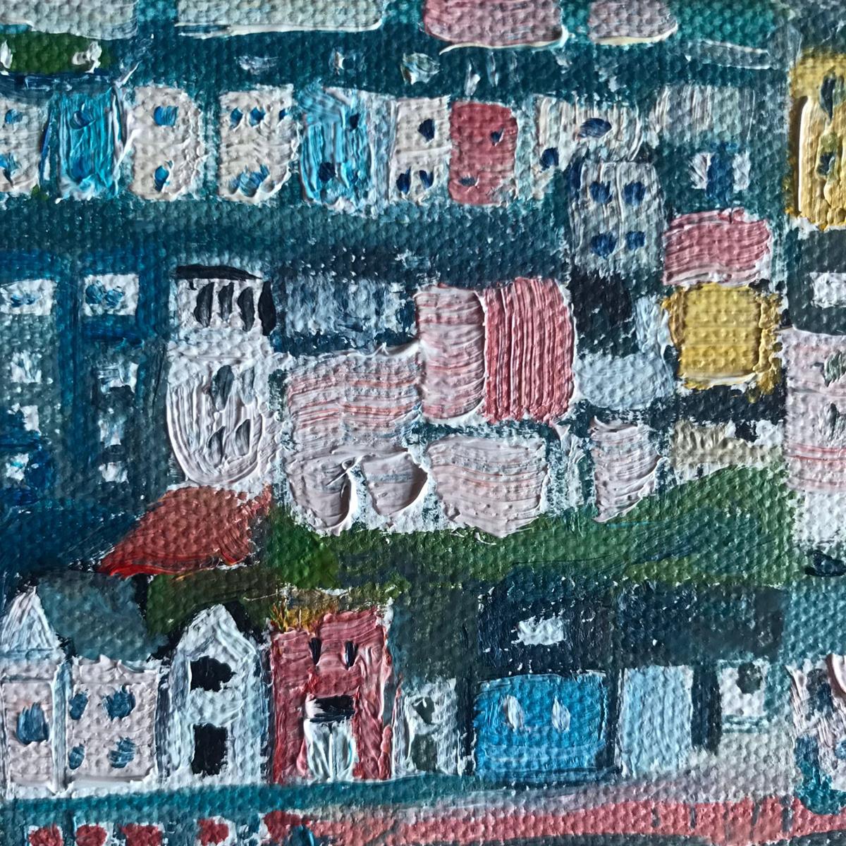 Brixham Hafen, Devon, Originalgemälde, Küstenlandschaft, Meereslandschaft, Fischerei Hafen, Spaß (Zeitgenössisch), Painting, von Eleanor Woolley