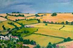 Cerne Abbas, Original painting, landscape, contemporary
