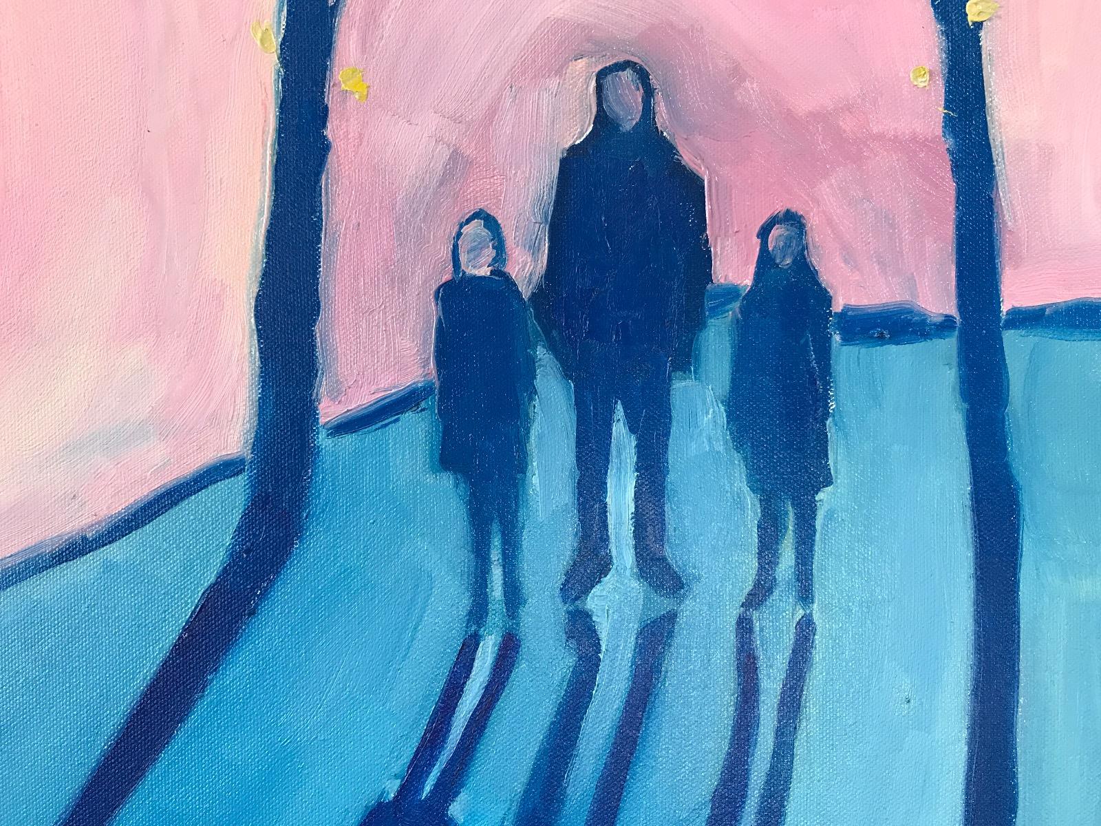 Das Bild Cotswolds sunset 2 von Eleanor Woolley zeigt zwei Schatten bei einem Spaziergang im Park. Dieses Gemälde ist auf einer Leinwand 60 x 60 cm und 4 cm tief. 

ZUSÄTZLICHE INFORMATIONEN:
Ölfarbe auf Leinwand
60 H x 60 B x 2 T cm (23,62 x 23,62