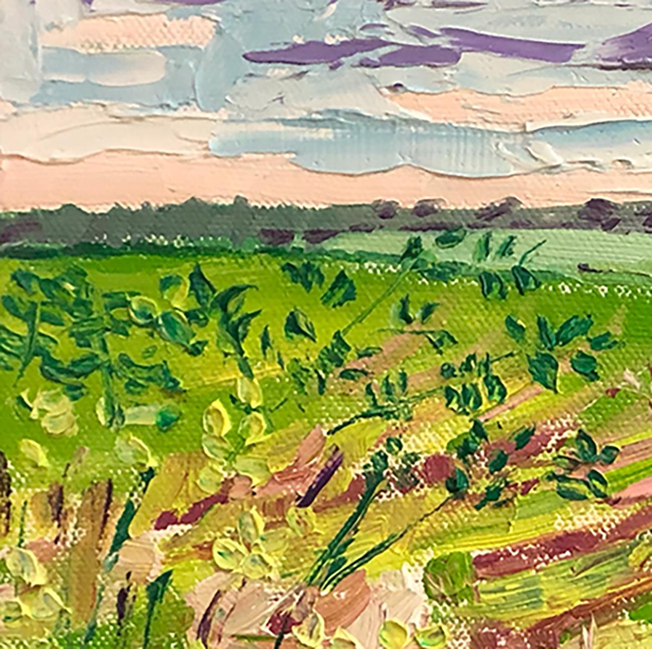 Campi di Deddington - Painting di Eleanor Woolley