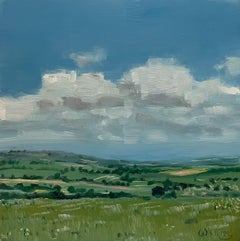 Eleanor Woolley, Cotswold Landscape, Original Cotswold Painting, Affordable Art