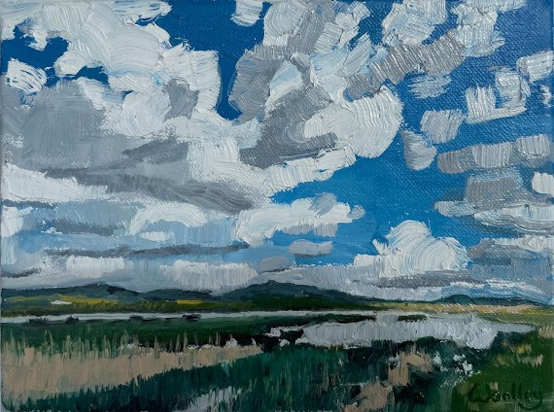 impressionist clouds painting