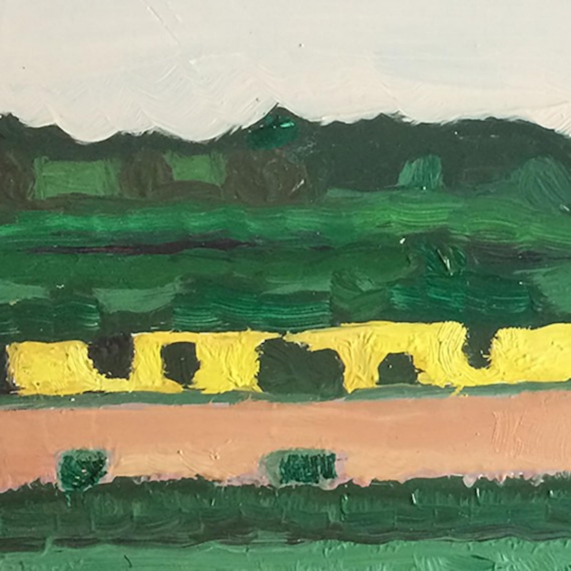 Eleanor Woolley, De los Rollrights, Pintura original de paisaje de Cotswold en venta 2