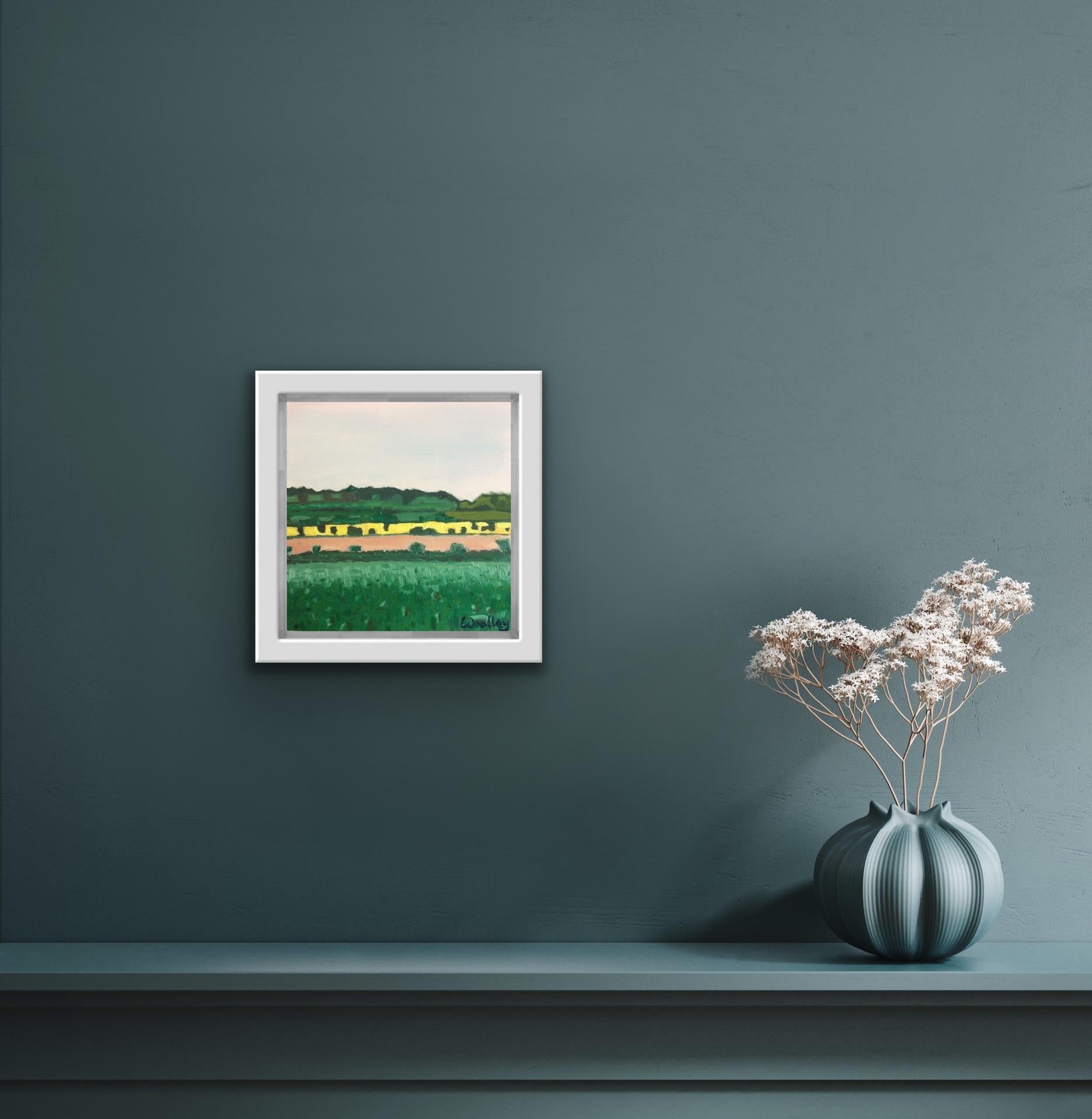 Eleanor Woolley, De los Rollrights, Pintura original de paisaje de Cotswold en venta 5