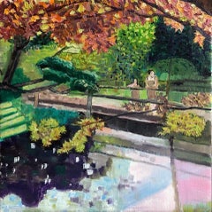 Eleanor Woolley, Japanese Garden, Affordable Art, Original Painting