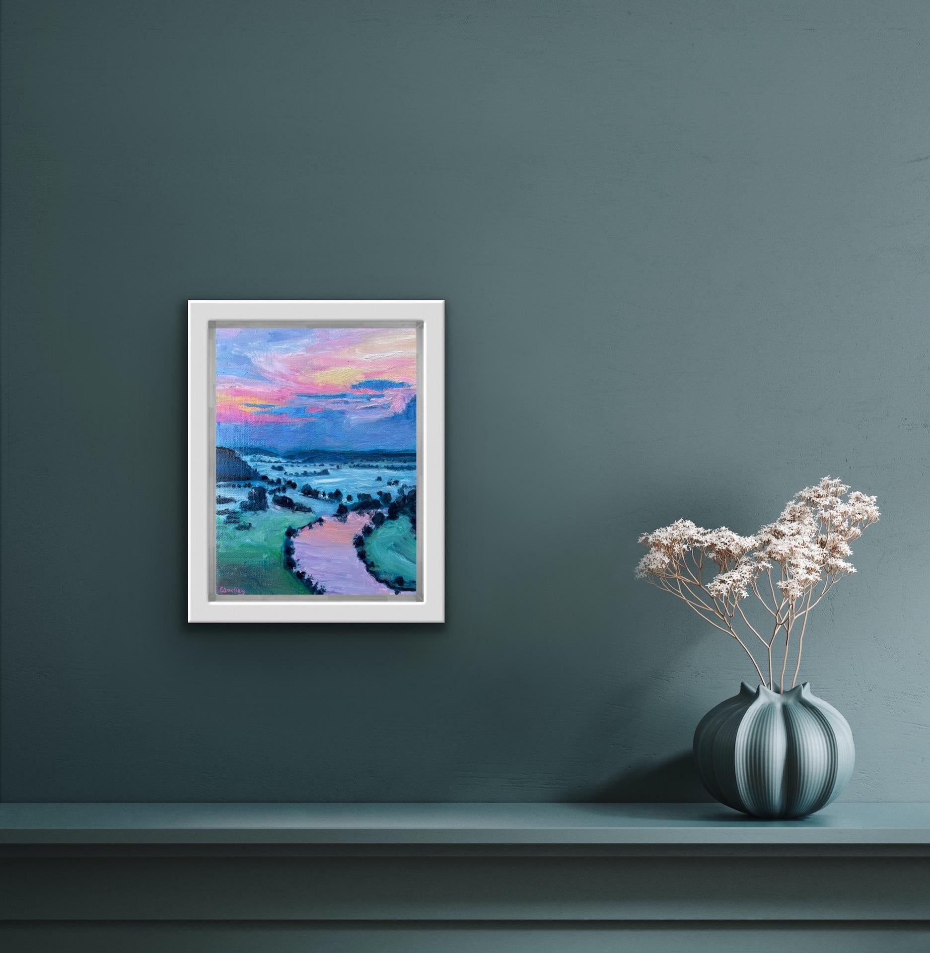 Eleanor Woolley, Kallmunz, Pintura original de paisaje, Arte asequible en venta 7