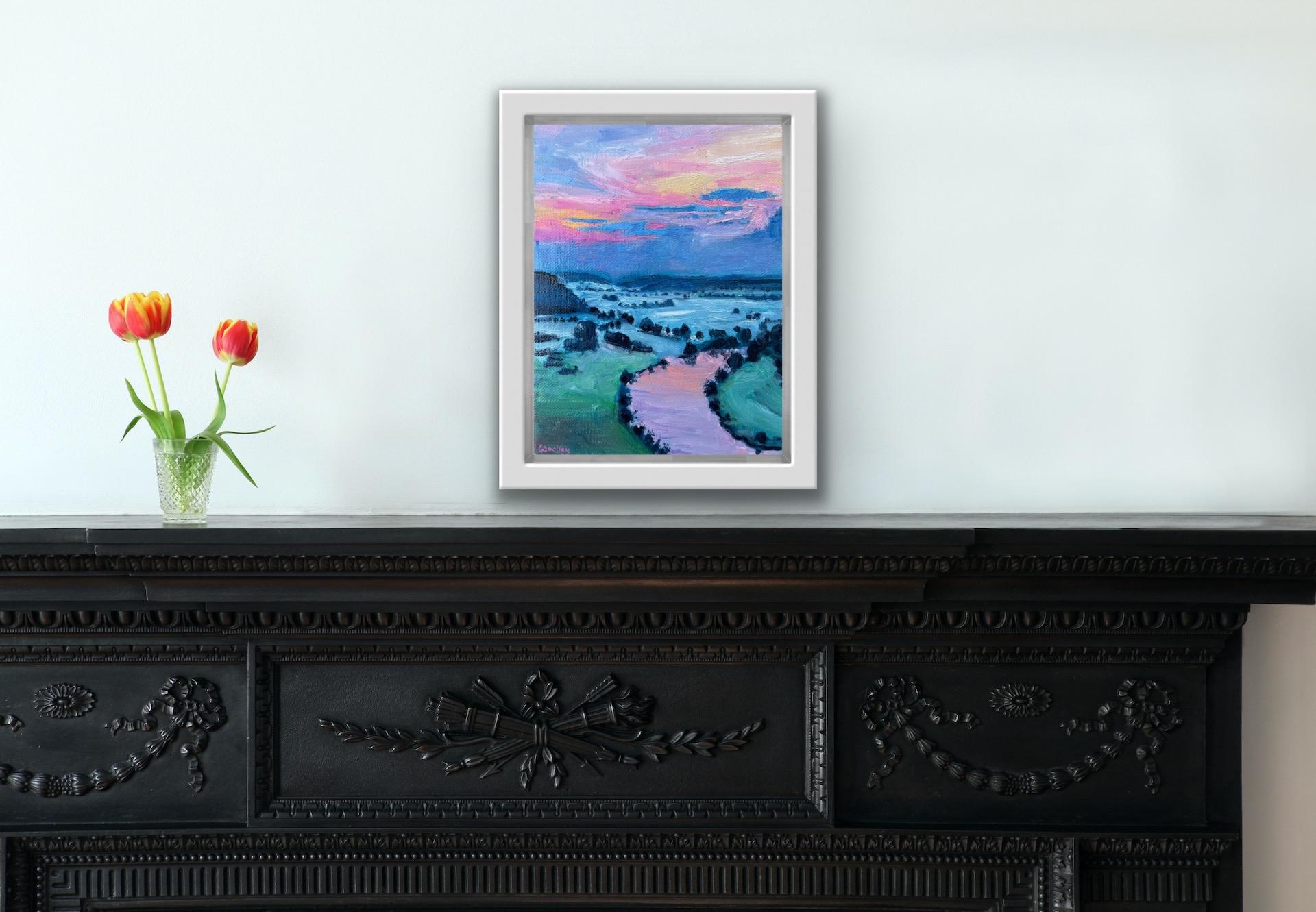 Eleanor Woolley, Kallmunz, Pintura original de paisaje, Arte asequible en venta 8