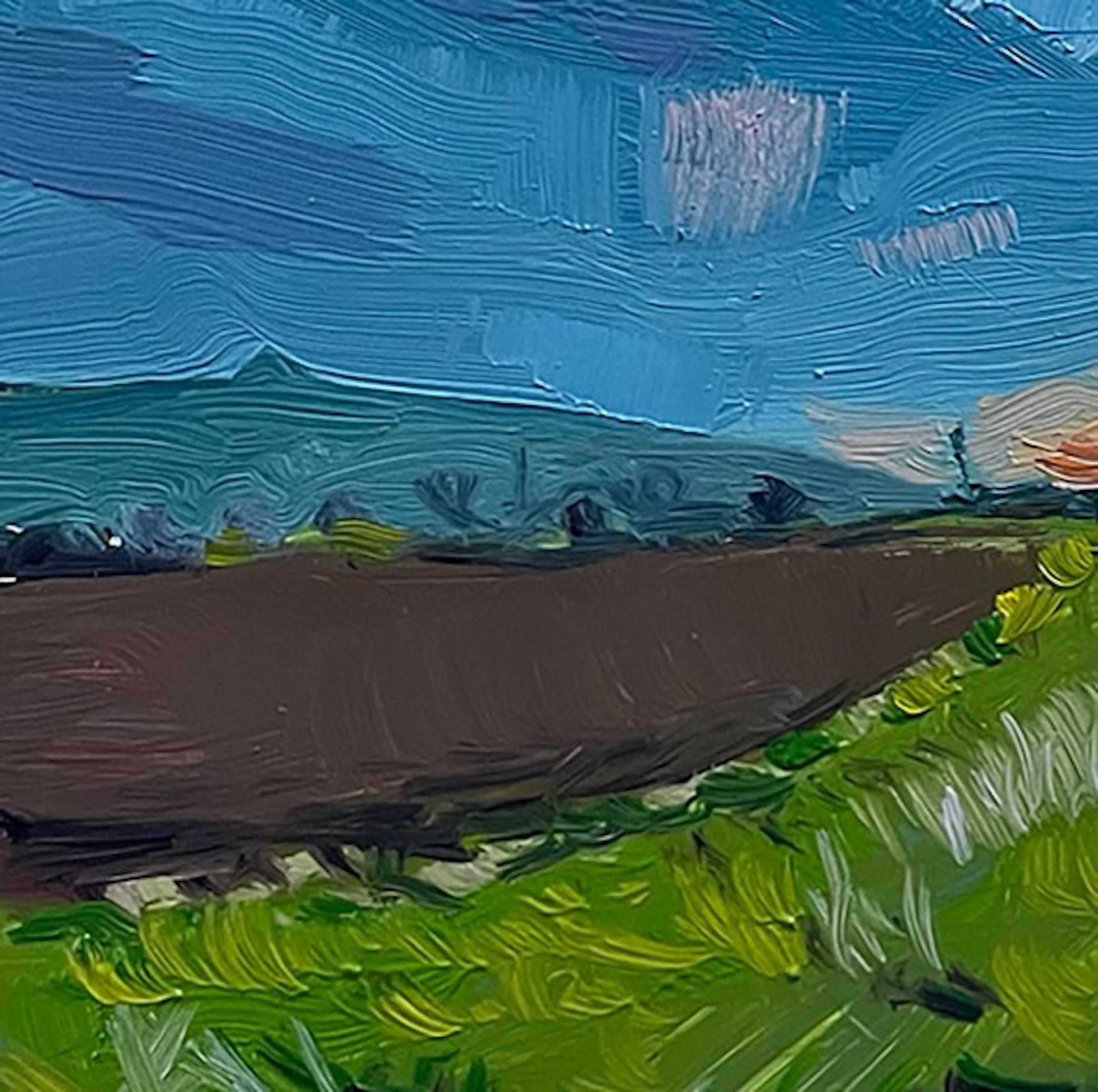 Peinture de paysage de Cotswold par Eleanor Woolley, May Hill, Art abordable en vente 2