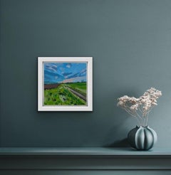 Eleanor Woolley, May Hill, dipinto originale di paesaggio