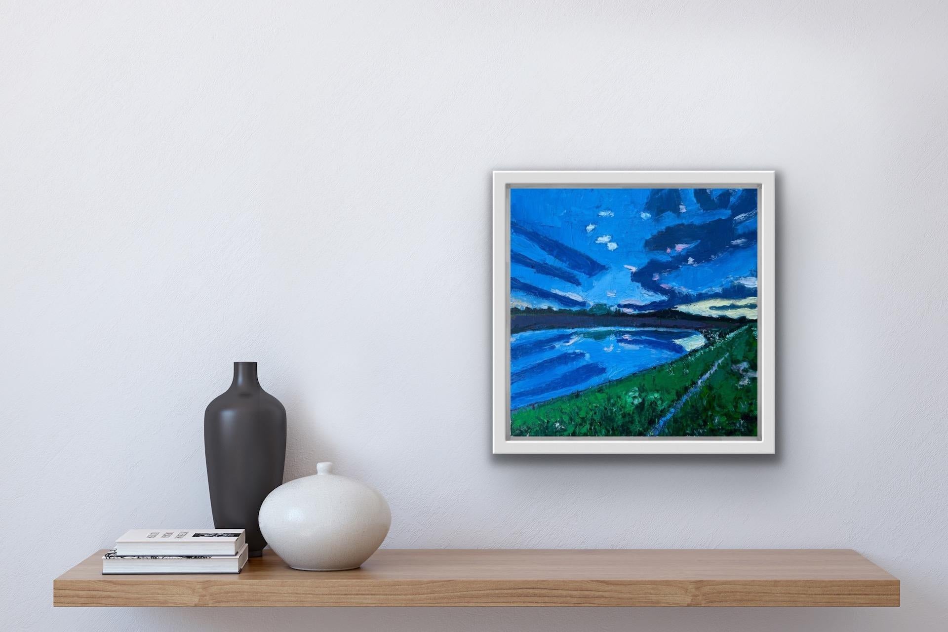 Eleanor Woolley, Reflejos de May Hill, Pintura original de paisaje asequible en venta 8
