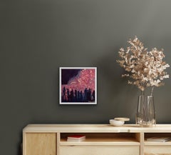 Eleanor Woolley Brindando por la hoguera Pintura de estilo impresionista Arte figurativo