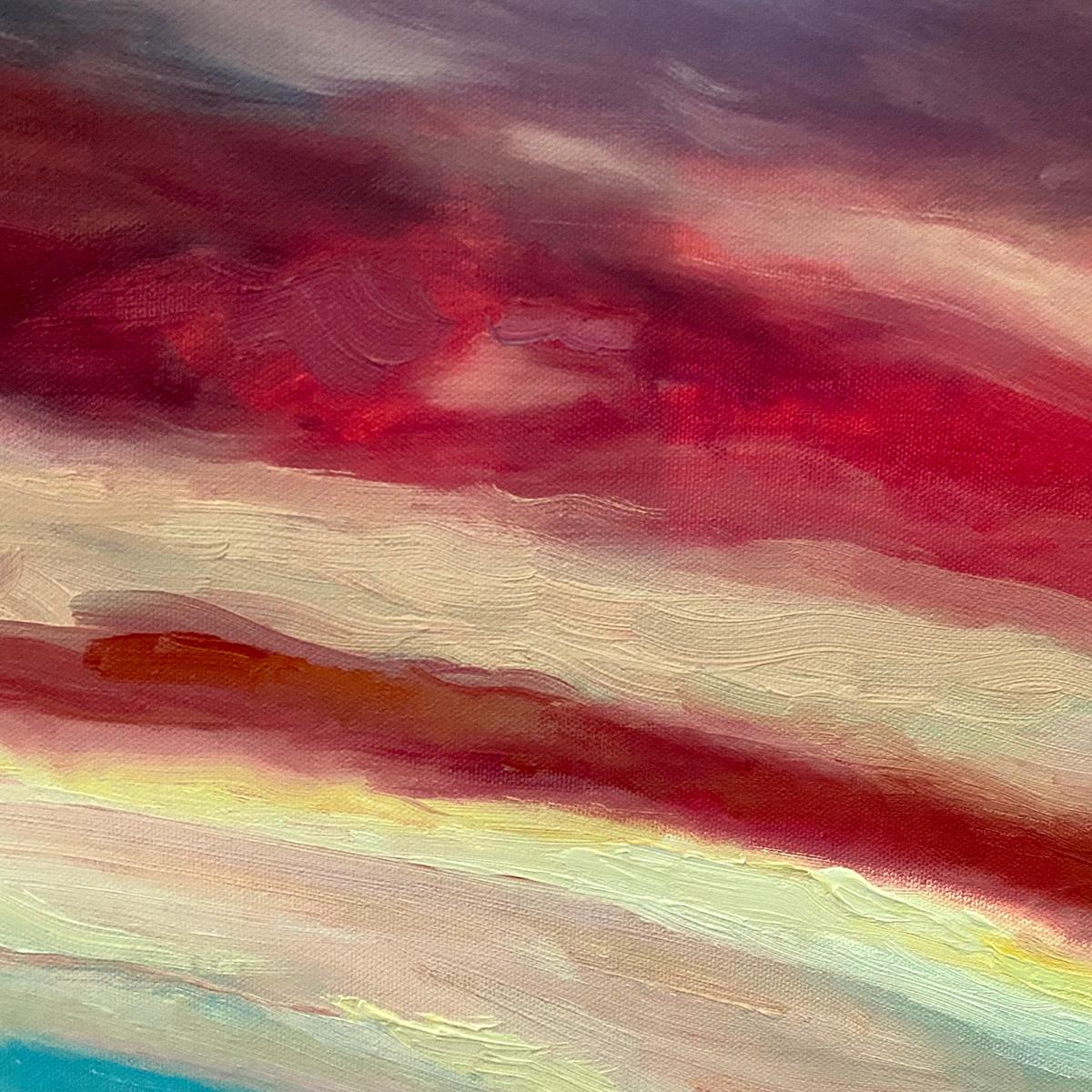 Tramonto a Falmouth, originale, paesaggio in vendita 10